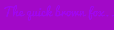 Image with Font Color A107EE and Background Color A209C8